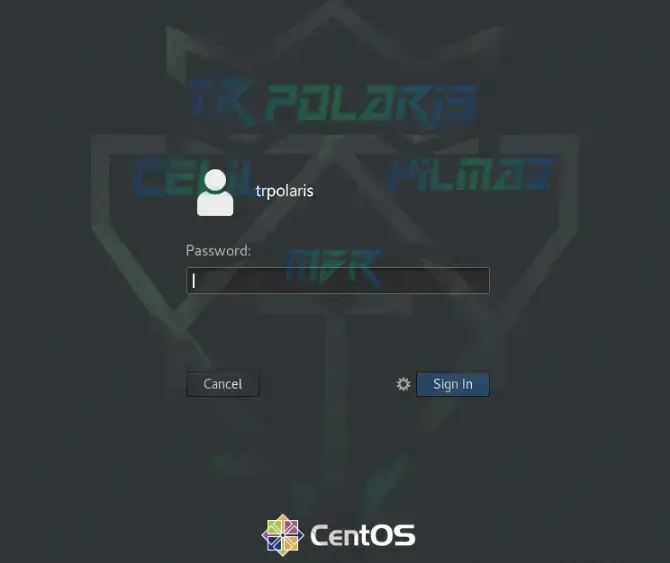 centos-login-screen