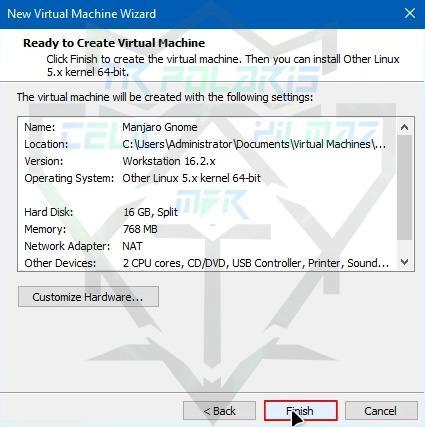 7-manjaro-gnome-ready-to-create-virtual-machine