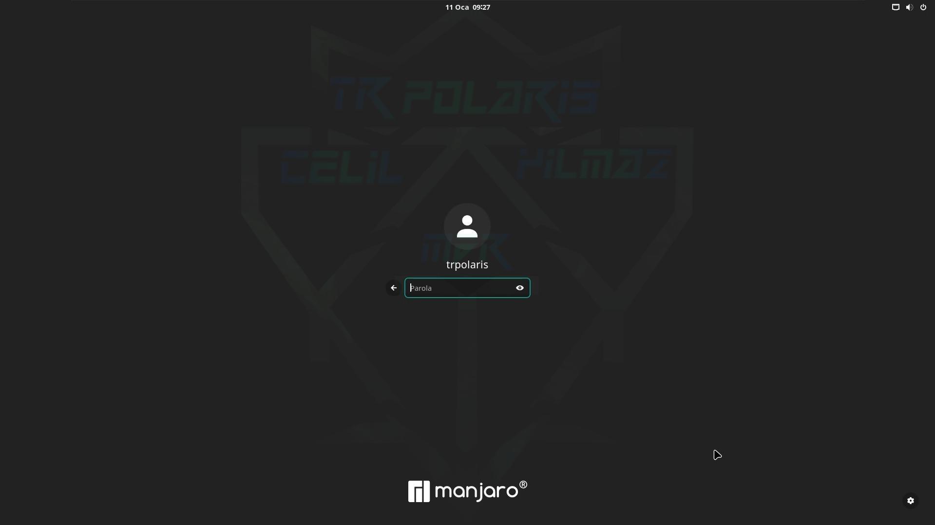 manjaro-gnome-login-screen