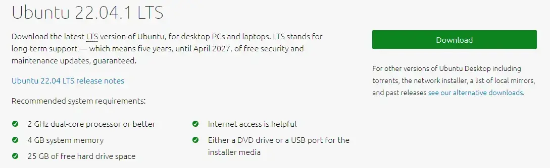 ubuntu-download-page